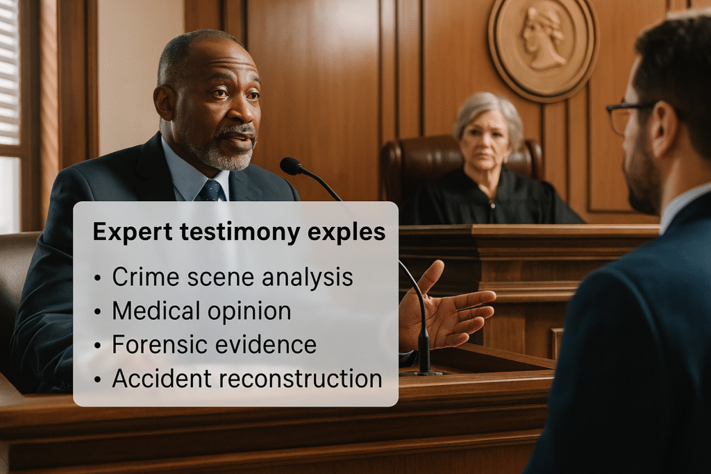 expert testimony examples