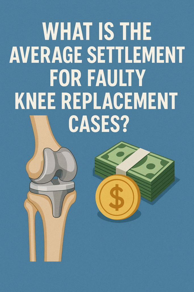 average settlement for faulty knee replacement